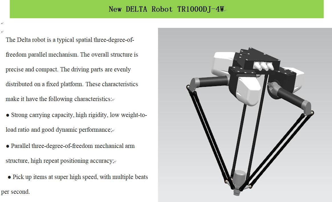 high speed industrial delta Robot with vision system(图1)