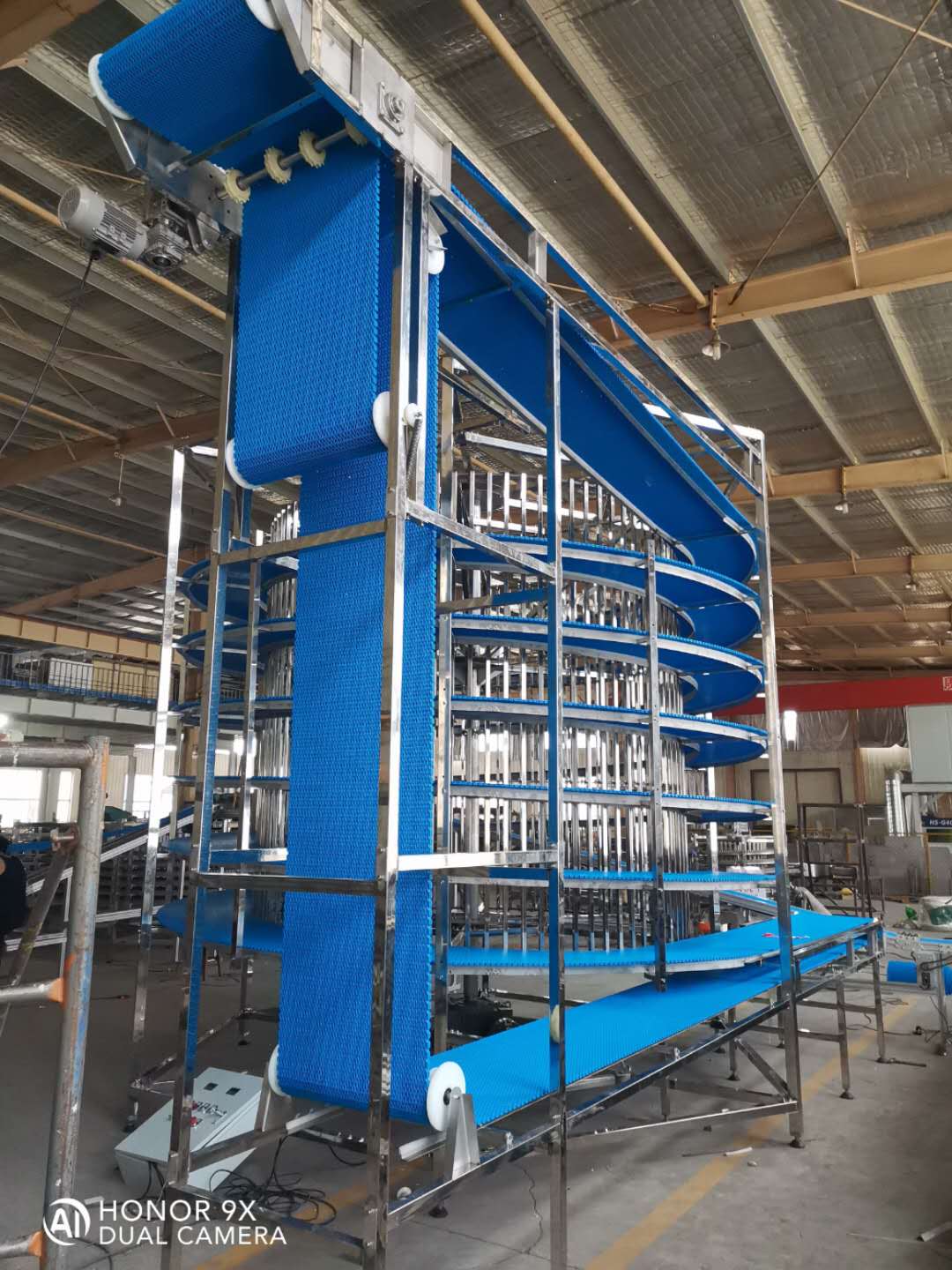 China professional spiral conveyor maker POM belt for foods cooling customized(图3)