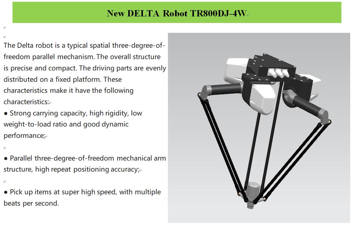 high speed industrial delta Robot spider robot(图1)