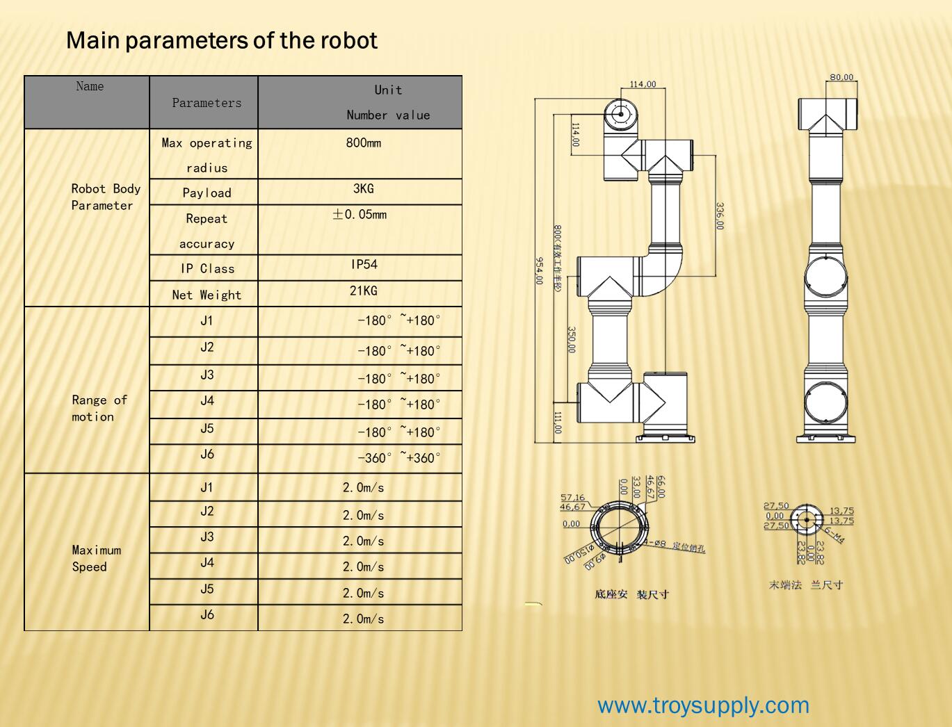 China educational robot 900mm working radius 6 axis robot(图5)
