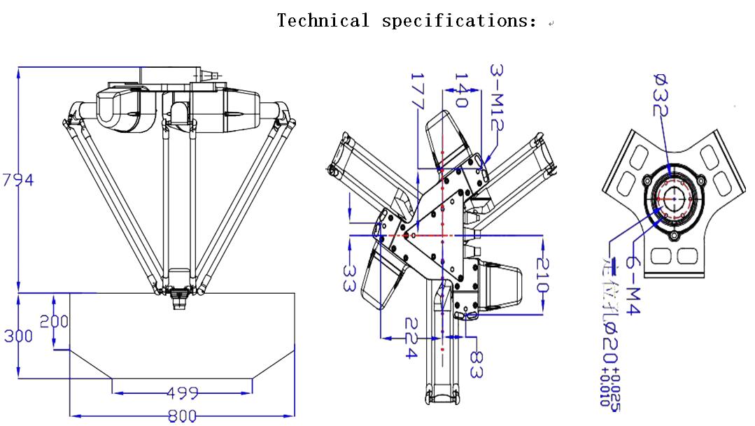 high speed industrial delta Robot spider robot(图3)